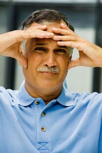 Man under stress