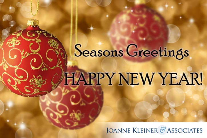 Seasons Greetings & Happy New Year from Joanne E. Kleiner & Assoc.